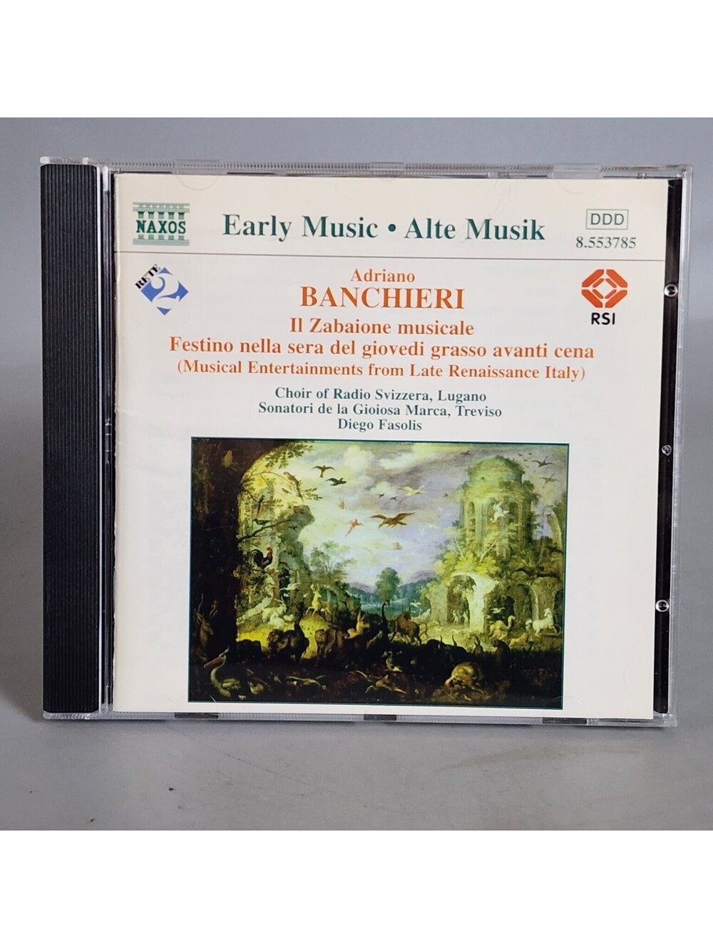 Adriano Banchieri: Il Zabaione musicale CD - Early Music Naxos 8.553785 Fasolis